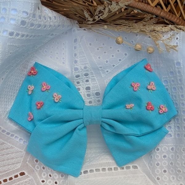 Barrette grand nœud viona