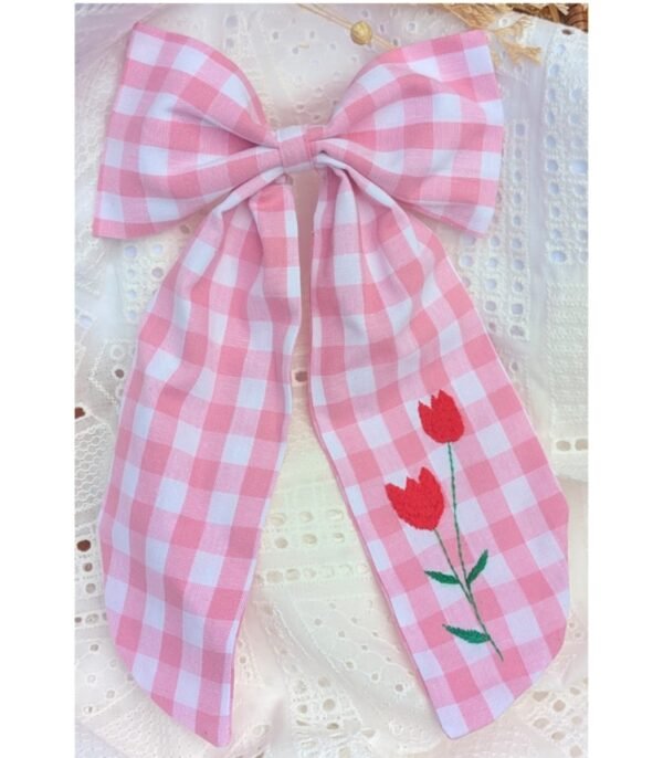Barrette grand nœud Liora