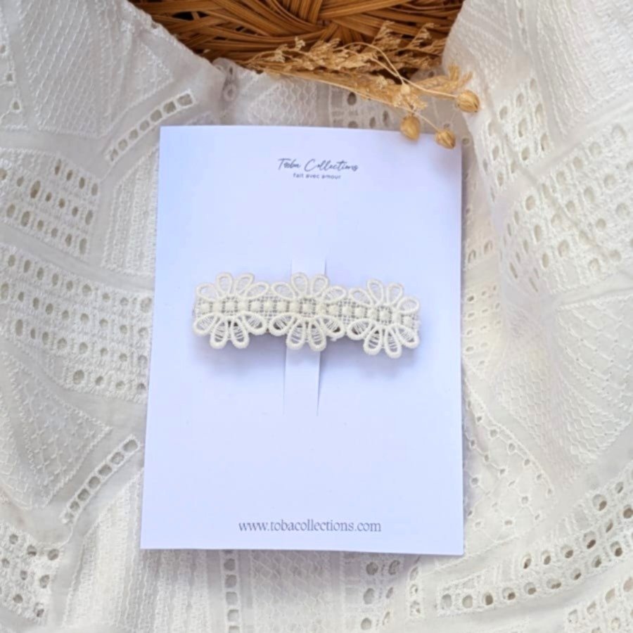 barrette Dentelle Florale